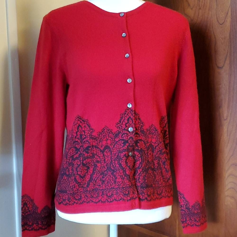Cashmere cardigan siz small NWT